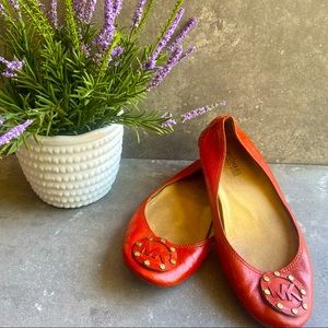 Michael Kors Orange Flats Size 6 1/2